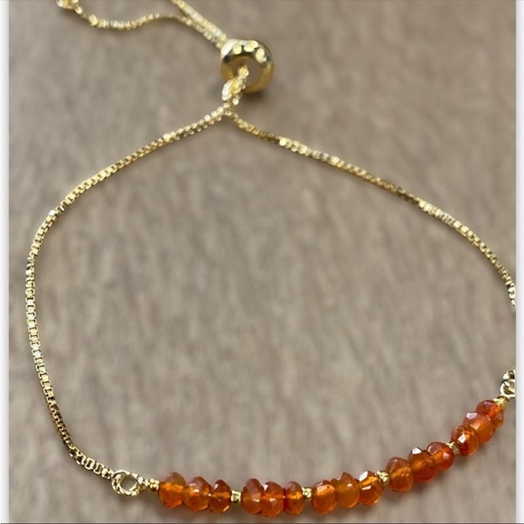 Jewelry - Genuine Carnelian gemstones bracelet